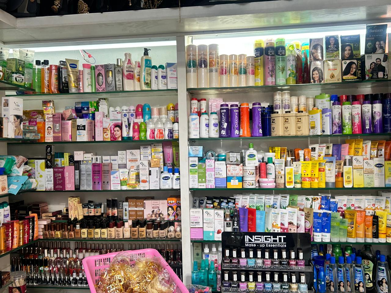 Elite bridal cosmetics assortment display